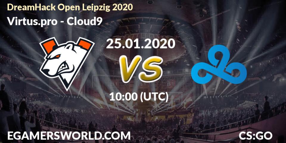 Virtus.pro vs Cloud9: Betting TIp, Match Prediction. 25.01.20. CS2 (CS:GO), DreamHack Open Leipzig 2020