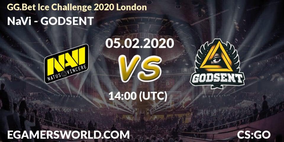 NaVi vs GODSENT: Betting TIp, Match Prediction. 05.02.20. CS2 (CS:GO), GG.Bet Ice Challenge 2020 London