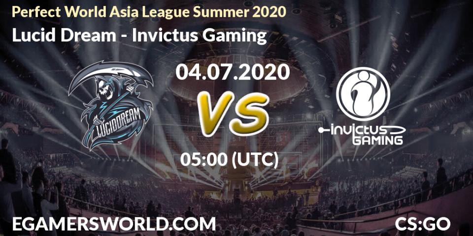 Lucid Dream vs Invictus Gaming: Betting TIp, Match Prediction. 04.07.20. CS2 (CS:GO), Perfect World Asia League Summer 2020