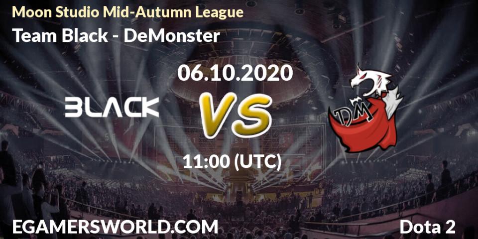 Team Black vs DeMonster: Betting TIp, Match Prediction. 06.10.20. Dota 2, Moon Studio Mid-Autumn League