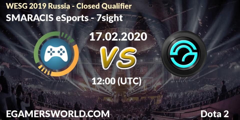 SMARACIS eSports vs 7sight: Betting TIp, Match Prediction. 17.02.20. Dota 2, WESG 2019 Russia - Closed Qualifier