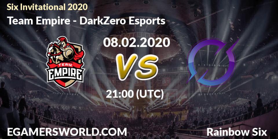 Team Empire vs DarkZero Esports: Betting TIp, Match Prediction. 08.02.20. Rainbow Six, Six Invitational 2020