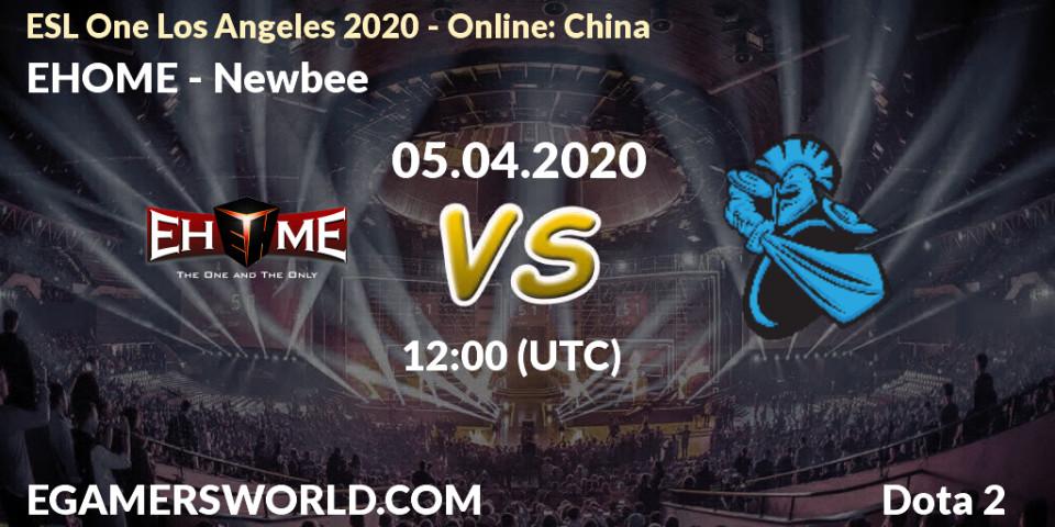 EHOME vs Newbee: Betting TIp, Match Prediction. 05.04.20. Dota 2, ESL One Los Angeles 2020 - Online: China