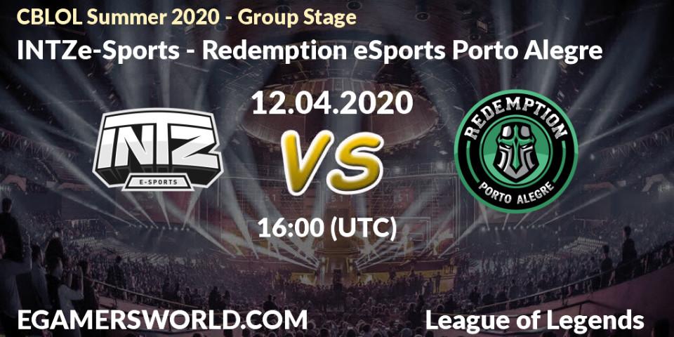 INTZ e-Sports vs Redemption eSports Porto Alegre: Betting TIp, Match Prediction. 12.04.20. LoL, CBLOL Summer 2020 - Group Stage
