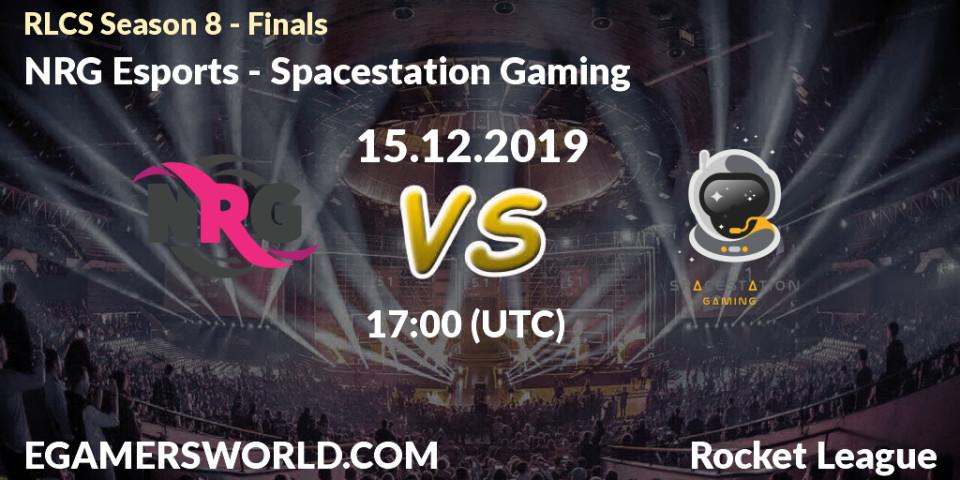 NRG Esports vs Spacestation Gaming: Betting TIp, Match Prediction. 15.12.19. Rocket League, RLCS Season 8 - Finals