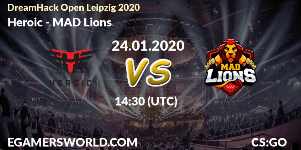 Heroic vs MAD Lions: Betting TIp, Match Prediction. 24.01.20. CS2 (CS:GO), DreamHack Open Leipzig 2020