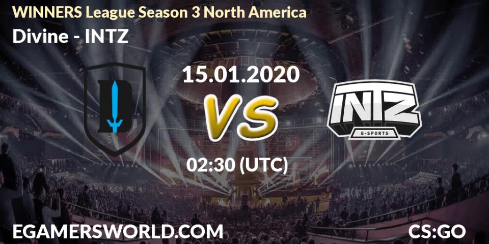 Divine vs INTZ: Betting TIp, Match Prediction. 15.01.20. CS2 (CS:GO), WINNERS League Season 3 North America