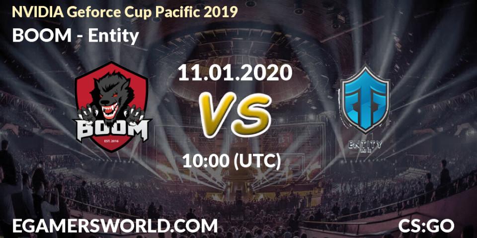 BOOM vs Entity: Betting TIp, Match Prediction. 11.01.20. CS2 (CS:GO), NVIDIA Geforce Cup Pacific 2019