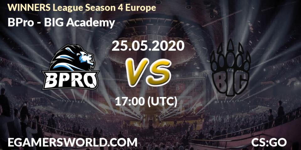 BPro vs BIG Academy: Betting TIp, Match Prediction. 25.05.20. CS2 (CS:GO), WINNERS League Season 4 Europe