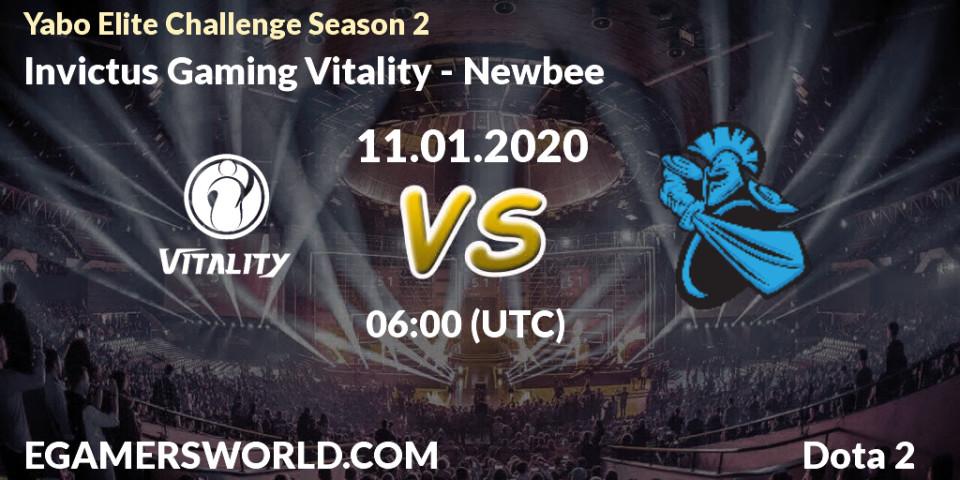 Invictus Gaming Vitality vs Newbee: Betting TIp, Match Prediction. 11.01.20. Dota 2, Yabo Elite Challenge Season 2