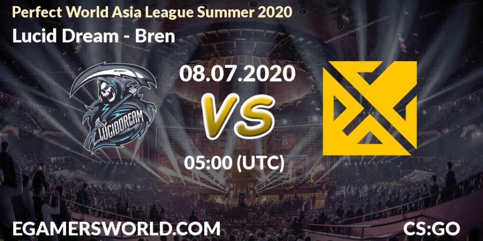Lucid Dream vs Bren: Betting TIp, Match Prediction. 08.07.20. CS2 (CS:GO), Perfect World Asia League Summer 2020
