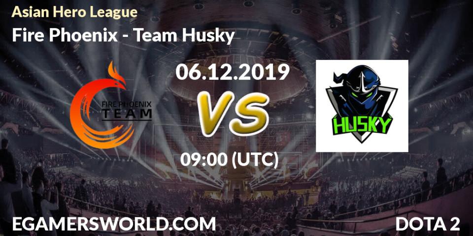 Fire Phoenix vs Team Husky: Betting TIp, Match Prediction. 06.12.19. Dota 2, Asian Hero League