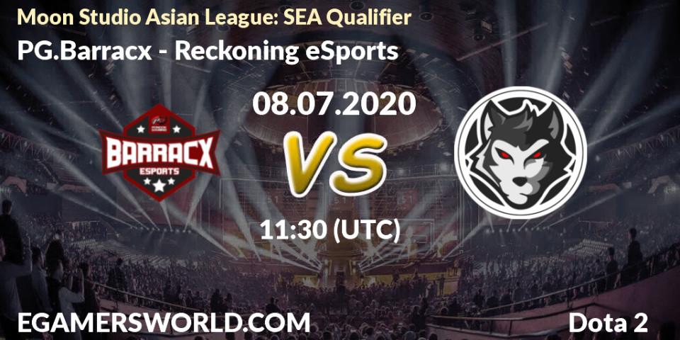 PG.Barracx vs Reckoning eSports: Betting TIp, Match Prediction. 08.07.20. Dota 2, Moon Studio Asian League: SEA Qualifier