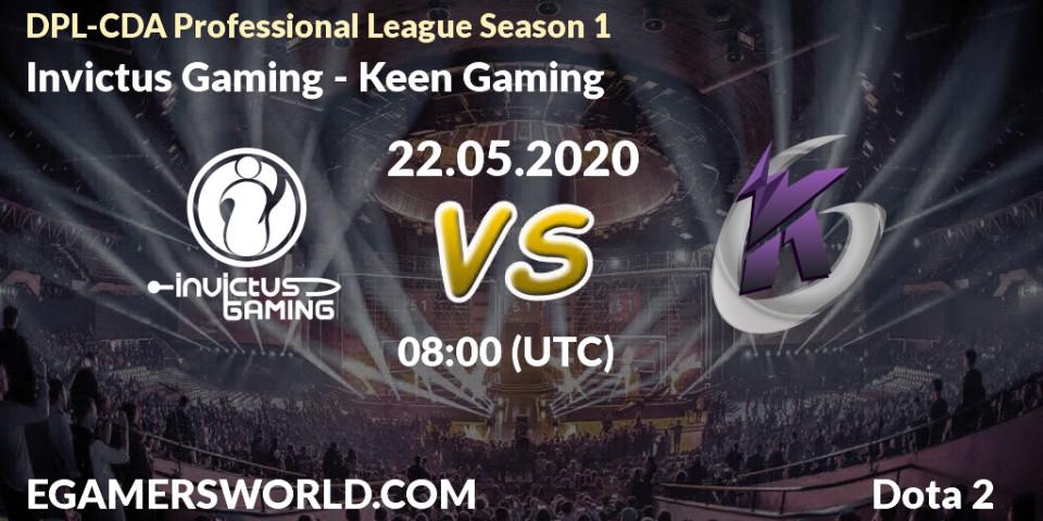 Invictus Gaming vs Keen Gaming: Betting TIp, Match Prediction. 22.05.20. Dota 2, DPL-CDA Professional League Season 1 2020