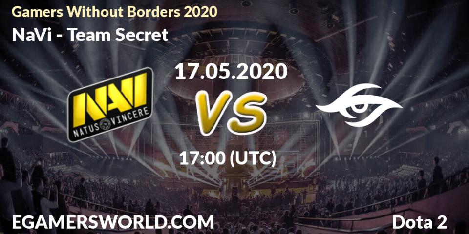 NaVi vs Team Secret: Betting TIp, Match Prediction. 17.05.20. Dota 2, Gamers Without Borders 2020