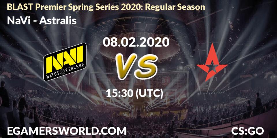 NaVi vs Astralis: Betting TIp, Match Prediction. 08.02.20. CS2 (CS:GO), BLAST Premier Spring Series 2020: Regular Season