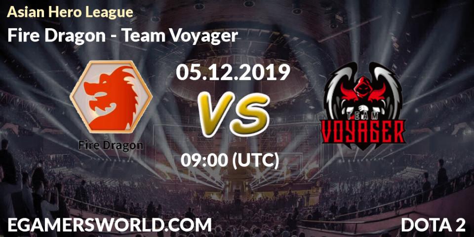 Fire Dragon vs Team Voyager: Betting TIp, Match Prediction. 05.12.19. Dota 2, Asian Hero League