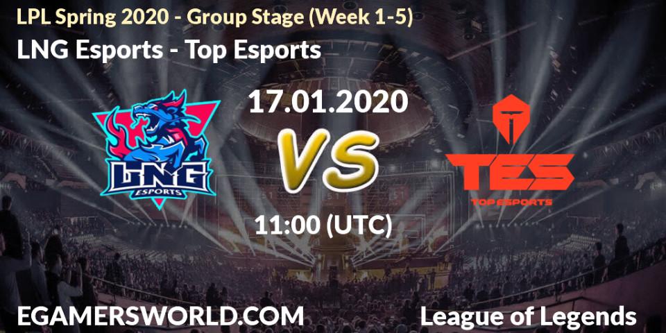 LNG Esports vs Top Esports: Betting TIp, Match Prediction. 17.01.20. LoL, LPL Spring 2020 - Group Stage (Week 1-4)