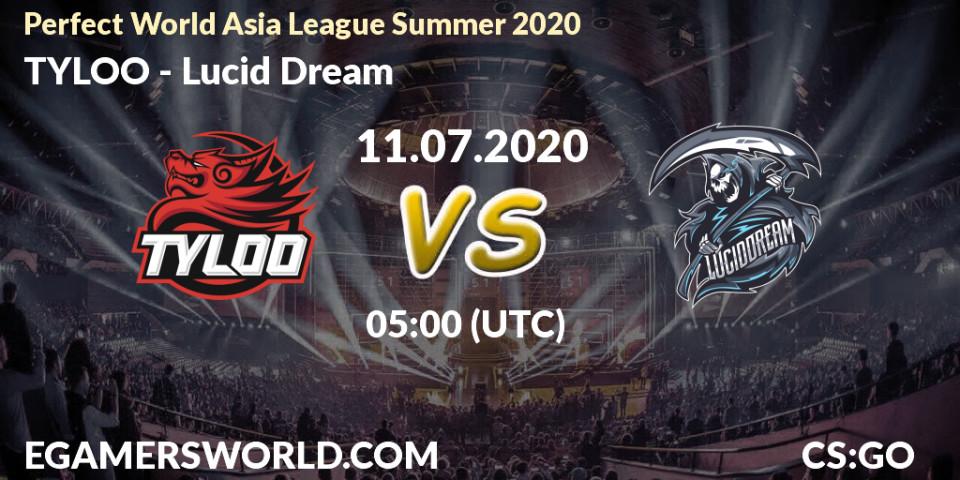 TYLOO vs Lucid Dream: Betting TIp, Match Prediction. 11.07.20. CS2 (CS:GO), Perfect World Asia League Summer 2020