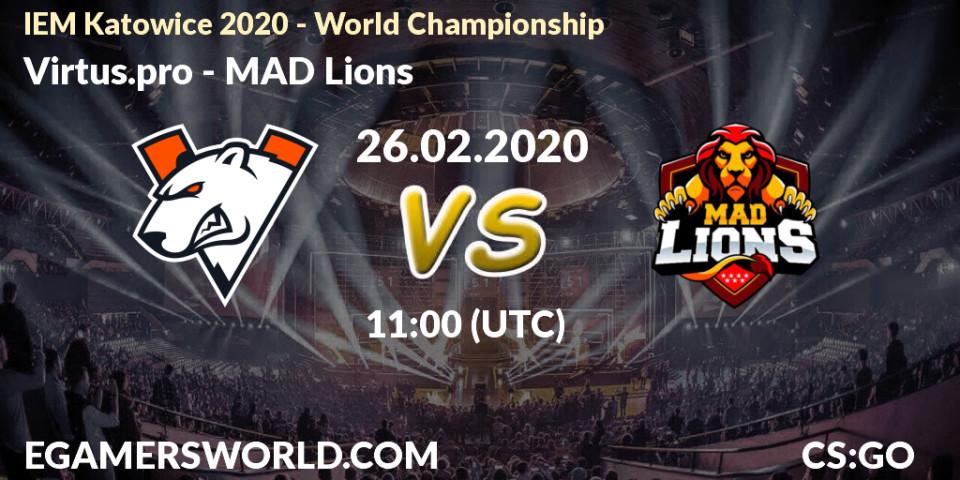 Virtus.pro vs MAD Lions: Betting TIp, Match Prediction. 26.02.20. CS2 (CS:GO), IEM Katowice 2020 