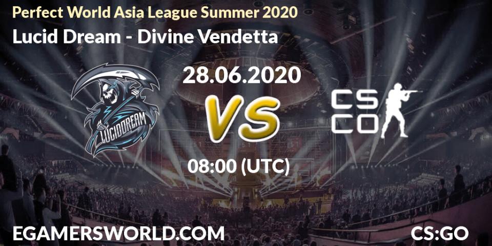 Lucid Dream vs Divine Vendetta: Betting TIp, Match Prediction. 28.06.20. CS2 (CS:GO), Perfect World Asia League Summer 2020