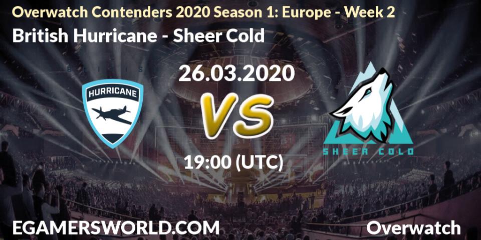 British Hurricane vs Sheer Cold: Betting TIp, Match Prediction. 26.03.20. Overwatch, Overwatch Contenders 2020 Season 1: Europe - Week 2