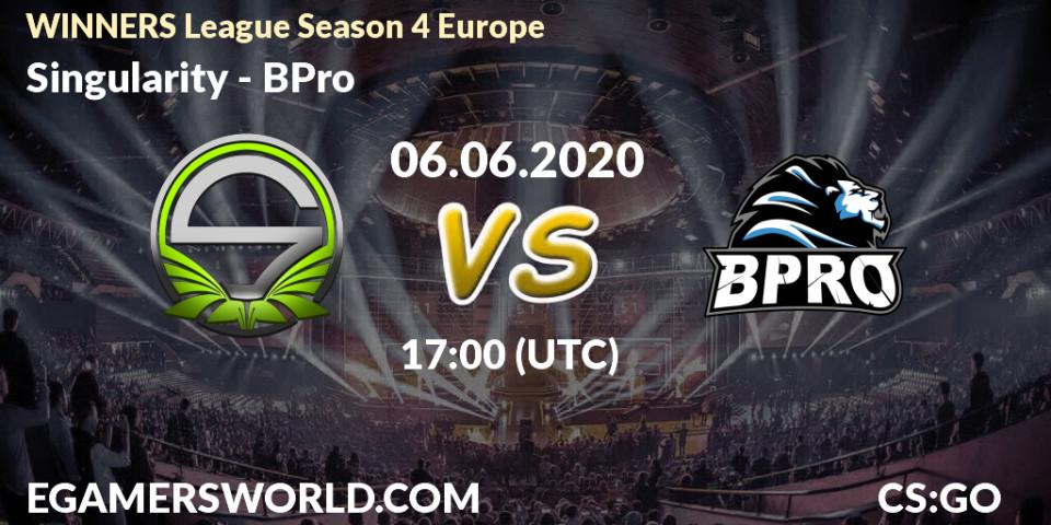 Singularity vs BPro: Betting TIp, Match Prediction. 06.06.20. CS2 (CS:GO), WINNERS League Season 4 Europe