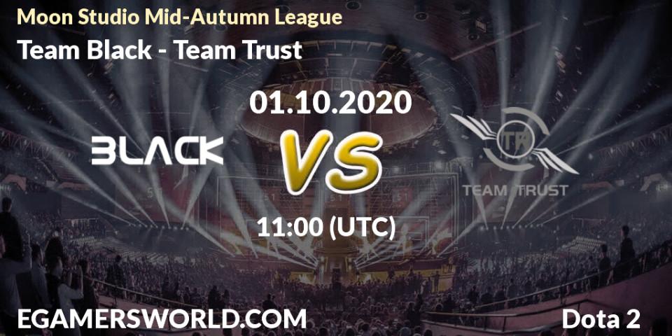 Team Black vs Team Trust: Betting TIp, Match Prediction. 01.10.20. Dota 2, Moon Studio Mid-Autumn League