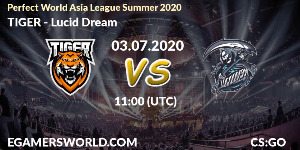 TIGER vs Lucid Dream: Betting TIp, Match Prediction. 03.07.20. CS2 (CS:GO), Perfect World Asia League Summer 2020