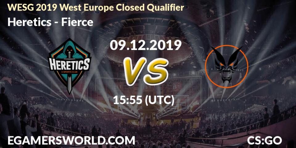 Heretics vs Fierce: Betting TIp, Match Prediction. 09.12.19. CS2 (CS:GO), WESG 2019 West Europe Closed Qualifier