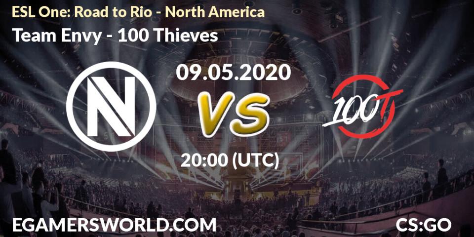 Team Envy vs 100 Thieves: Betting TIp, Match Prediction. 09.05.20. CS2 (CS:GO), ESL One: Road to Rio - North America