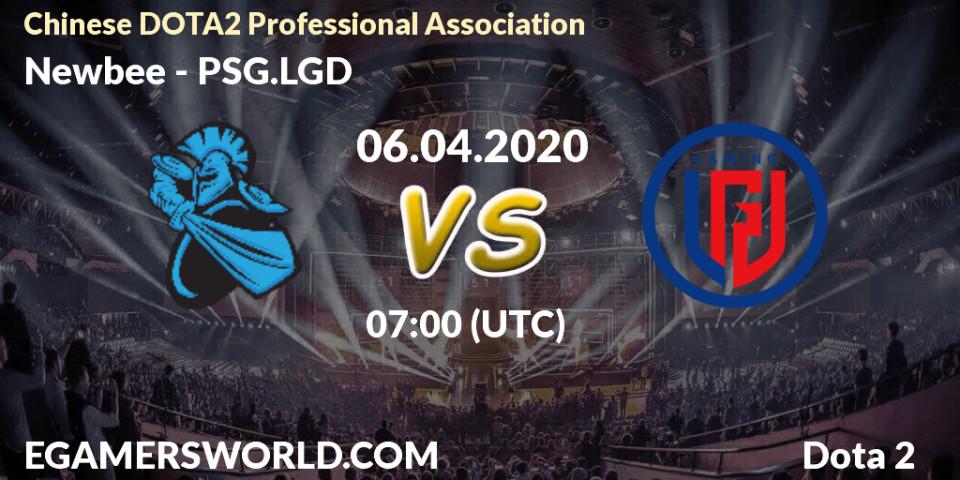 Newbee vs PSG.LGD: Betting TIp, Match Prediction. 06.04.20. Dota 2, CDA League Season 1