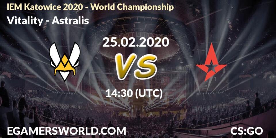 Vitality vs Astralis: Betting TIp, Match Prediction. 25.02.20. CS2 (CS:GO), IEM Katowice 2020 