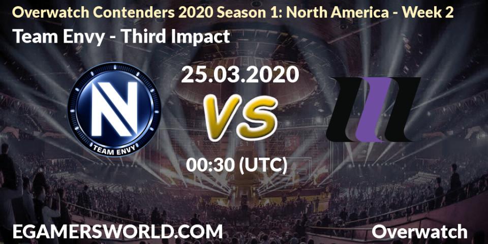 Team Envy vs Third Impact: Betting TIp, Match Prediction. 25.03.20. Overwatch, Overwatch Contenders 2020 Season 1: North America - Week 2