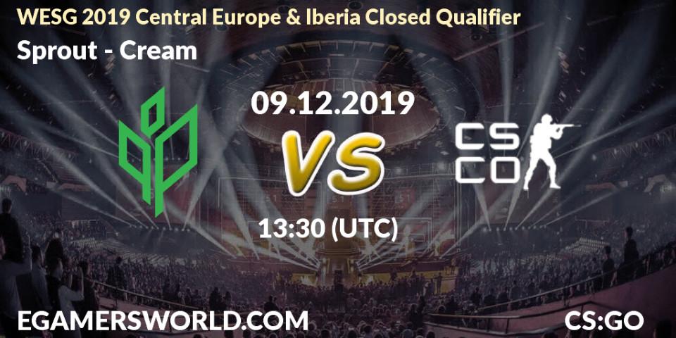 Sprout vs Cream: Betting TIp, Match Prediction. 09.12.19. CS2 (CS:GO), WESG 2019 Central Europe & Iberia Closed Qualifier