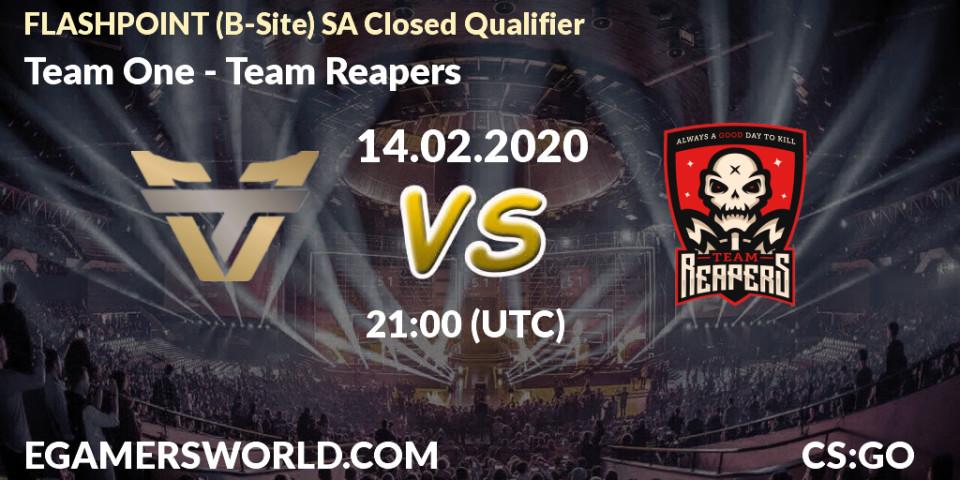 Team One vs Team Reapers: Betting TIp, Match Prediction. 14.02.20. CS2 (CS:GO), FLASHPOINT South America Closed Qualifier