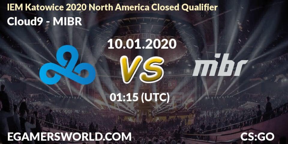 Cloud9 vs MIBR: Betting TIp, Match Prediction. 10.01.20. CS2 (CS:GO), IEM Katowice 2020 North America Closed Qualifier