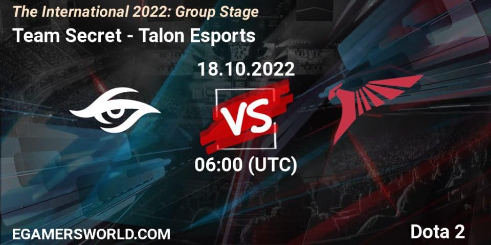 Team Secret VS Talon Esports