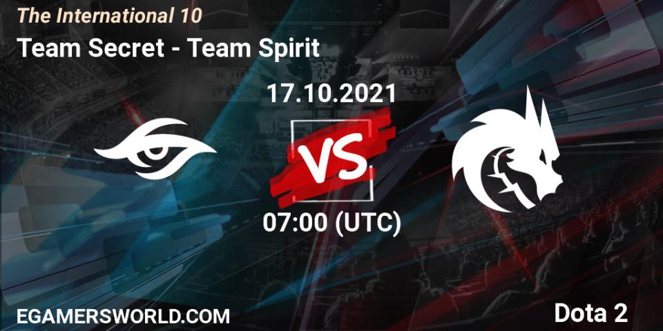 Team Secret VS Team Spirit
