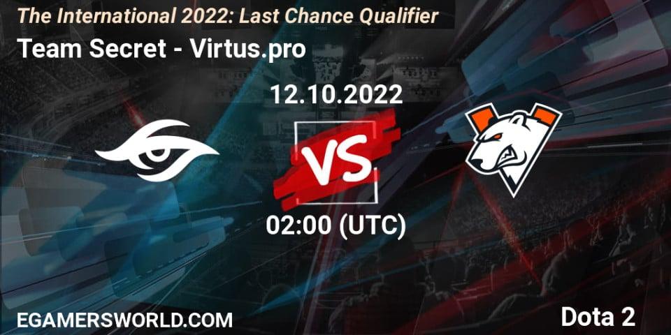 Team Secret VS Virtus.pro