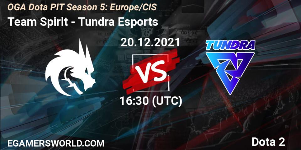 Team Spirit VS Tundra Esports
