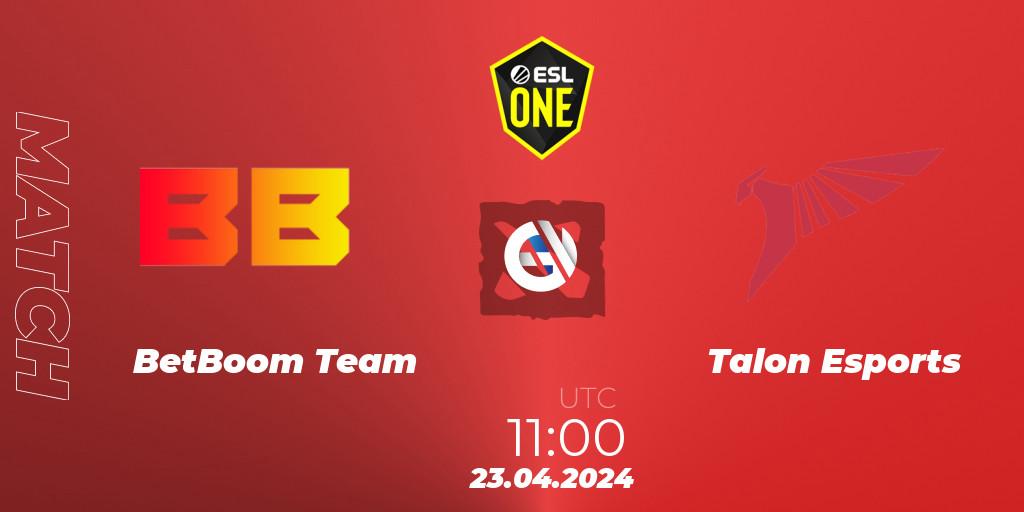 BetBoom Team VS Talon Esports