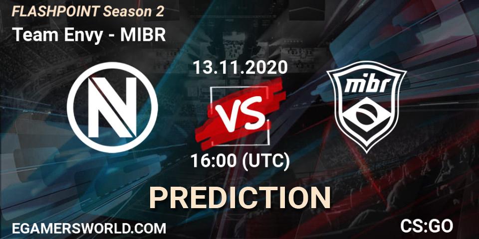 Team Envy vs MIBR: Betting TIp, Match Prediction. 13.11.20. CS2 (CS:GO), Flashpoint Season 2