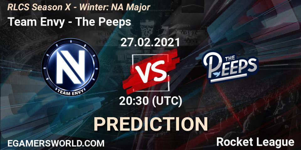 Team Envy vs The Peeps: Betting TIp, Match Prediction. 27.02.21. Rocket League, RLCS Season X - Winter: NA Major