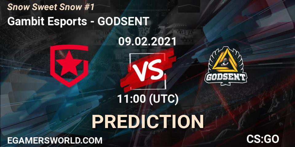 Gambit Esports vs GODSENT: Betting TIp, Match Prediction. 09.02.21. CS2 (CS:GO), Snow Sweet Snow #1