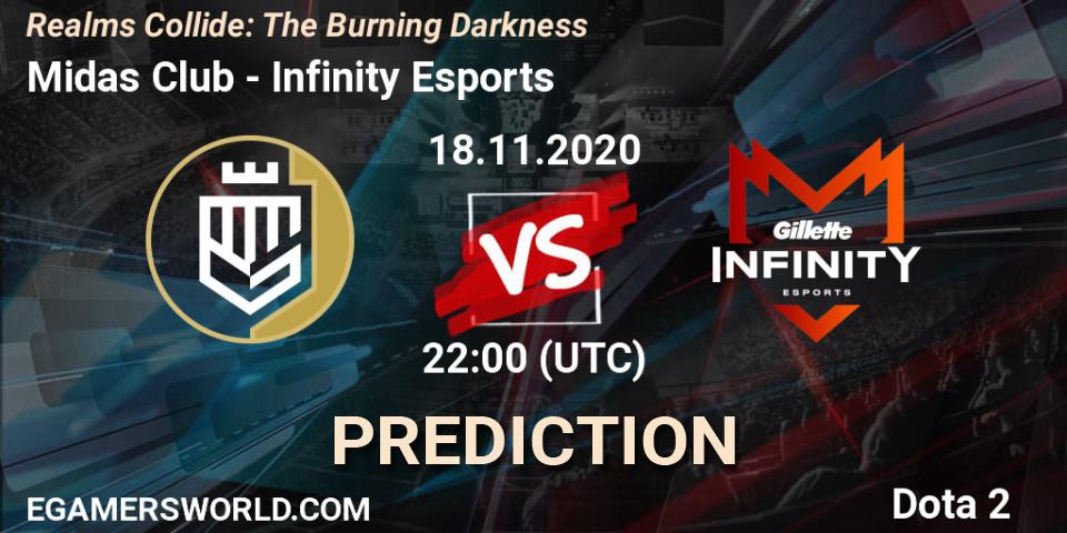 Midas Club vs Infinity Esports: Betting TIp, Match Prediction. 18.11.20. Dota 2, Realms Collide: The Burning Darkness