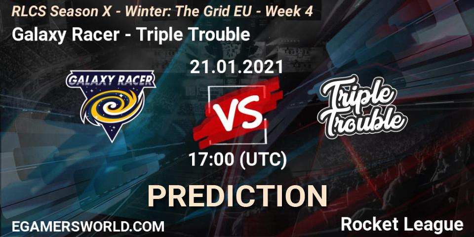 Galaxy Racer vs Triple Trouble: Betting TIp, Match Prediction. 21.01.21. Rocket League, RLCS Season X - Winter: The Grid EU - Week 4