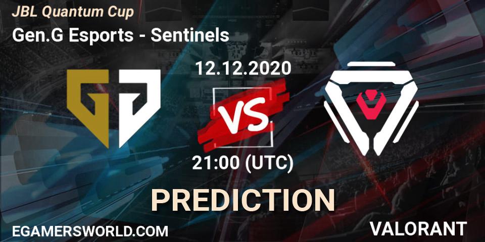 Gen.G Esports vs Sentinels: Betting TIp, Match Prediction. 12.12.20. VALORANT, JBL Quantum Cup