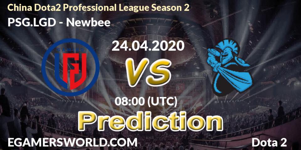 PSG.LGD vs Newbee: Betting TIp, Match Prediction. 24.04.20. Dota 2, China Dota2 Professional League Season 2