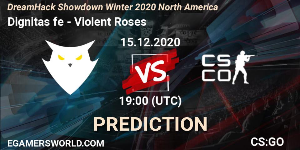 Dignitas fe vs Violent Roses: Betting TIp, Match Prediction. 15.12.20. CS2 (CS:GO), DreamHack Showdown Winter 2020 North America